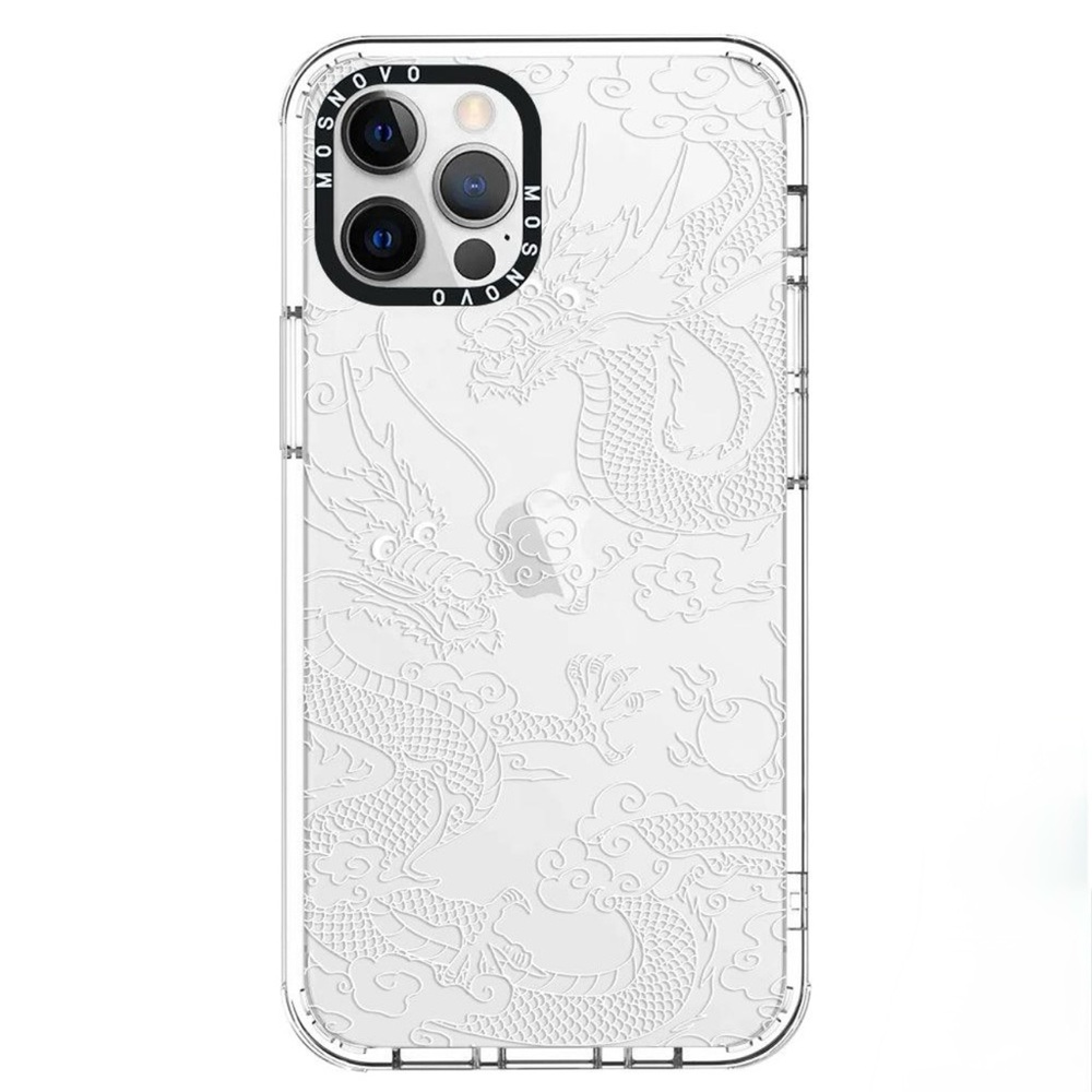 ✨ White Dragon iPhone 14 Pro Case - T580 🐉